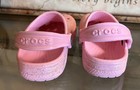 Crocs Classic Glitter Clog Toddler 8C Pink Glitter Iconic Comfort Sandals — photo 7