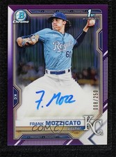 2021 Bowman Draft Chrome Pick Purple Refractor 8/250 Frank Mozzicato Auto 07d9