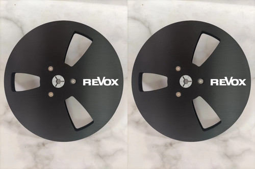One Pair 7'' black Revox Tape Reel For PR-99 A77 B77 G36 Etc Tape Recorder