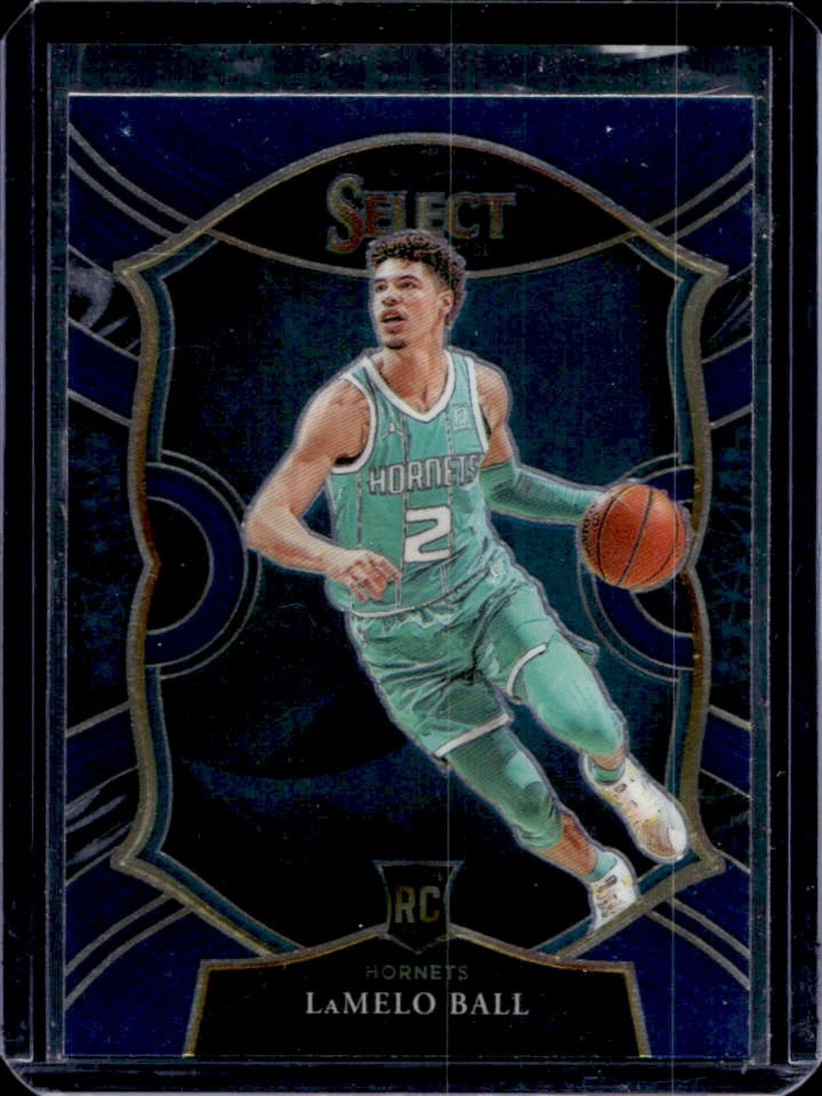 2020-21 Panini Select LaMelo Ball RC Blue Rookie Concourse #63 Hornets