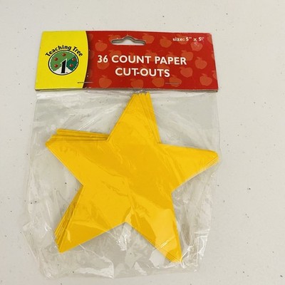 Teaching Tree 36 Paper Star Cutouts Classroom Bulletin Board Decor Crafts 