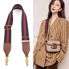 Purse Strap No Brand For Gucci 1955 Gucci Horsebit Red Green Replacement Strap