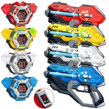 Laser Tag Guns Set of 4 Laser Tag Guns with Digital LED Score Display Vests,Gift