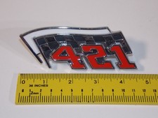 Vtg 1962 63 64 Pontiac 421 Car Vehicle Fender Emblem Badge 9770036 Lh Vtg 1962 63 64 Pontiac 421 Car Vehicle Fender Emblem Badge 9770036 Lh