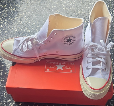 Converse Chuck Taylor All Star 70 Hi White Canvas High Top Sneakers 162056C