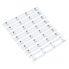 8 Pairs Corset Busk, 7" Metal Steel Boning Support with 4 Buttons 0.5 Width