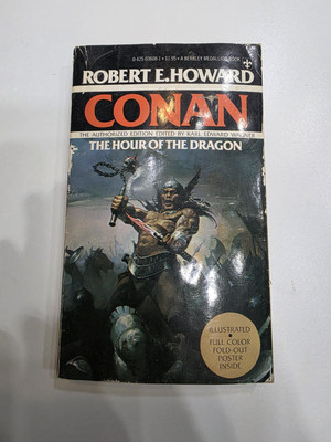 Conan: The Hour of the Dragon by Robert E. Howard 1977 Berkley Putnam HC BCE