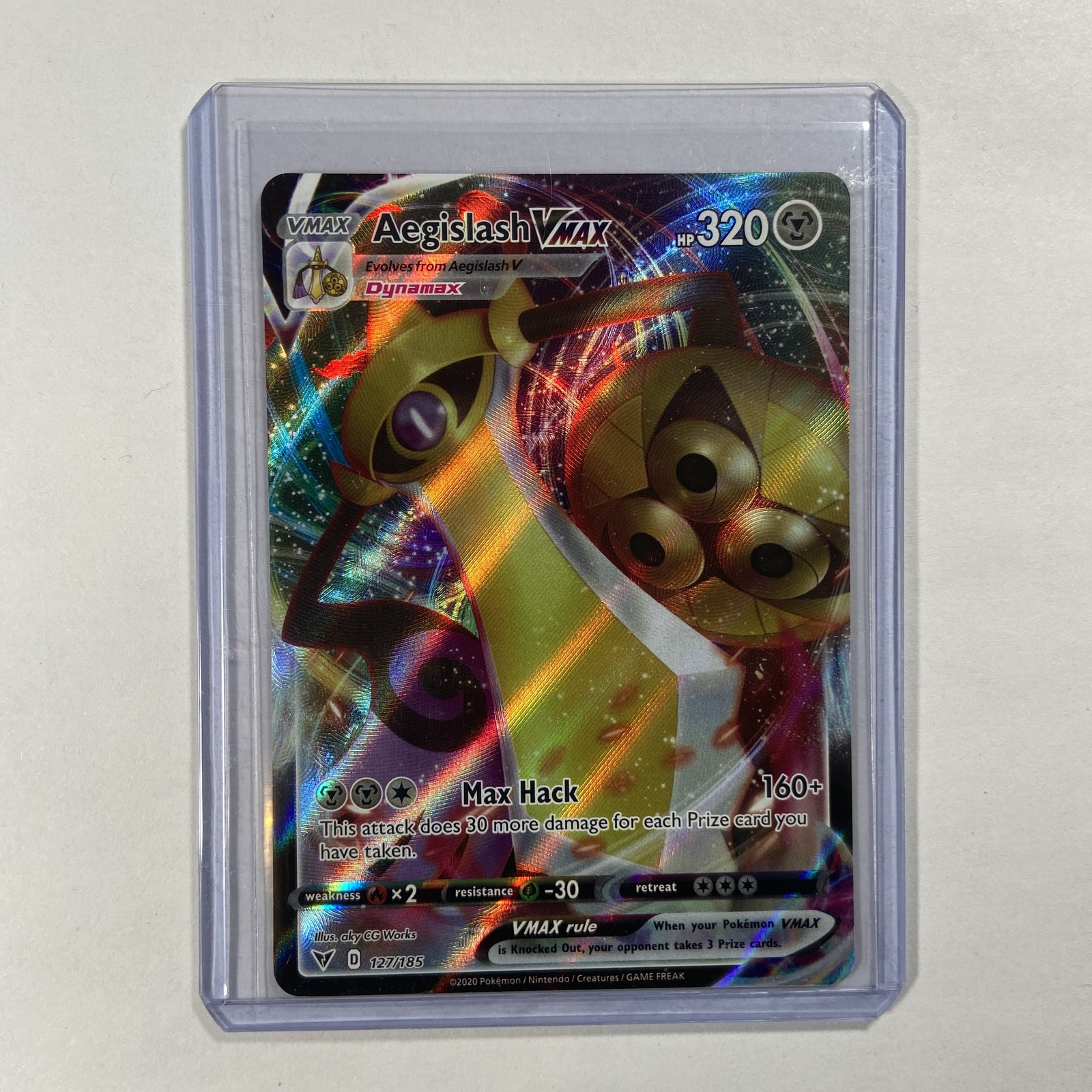 Aegislash VMAX 127/185 Vivid Voltage Pokemon NM Buy 2+ Save Up To 15%