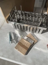 20 PCS Stainless Steel Ice Cream Mold Commercial Ice Pop Molds Metal Popsicle Mo