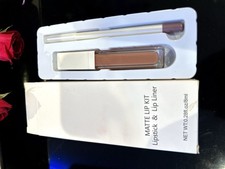 Matte Lip Kit Lipstick  Lip Liner Set Brown Matte Effect 0.28 fl oz