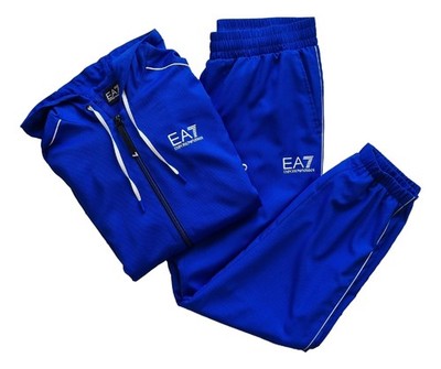ARMANI EA7 Cordated Set Herren Sweatshirt Print EA7 3LPV02 PNP5Z Blau Gr.M