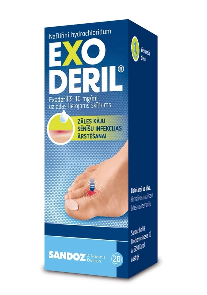 SANDOZ Exoderil Nail Treatment Anti Fungi Super Efficient 20 ml