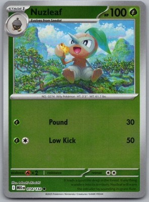 Nuzleaf Common ME01: Mega Evolution 014/132 NM
