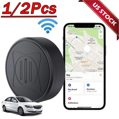 2Pcs Mini Car GPS Tracker Universal Magnetic Vehicle Tracking Device Wireless US