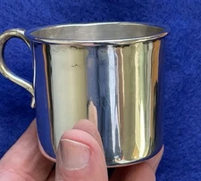 Vtg Sanborns Sterling Baby Childs Cup Mug 90.5 Grams  Sterling Silver 925 Mexico