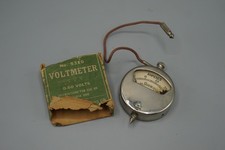Antico Sears Capriolo Tasca Voltmetro Amperometro N.5310 Con Originale Scatola