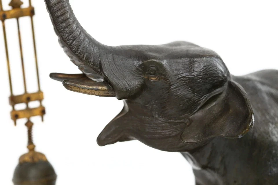 Early 20th Century Elephant Form Mystery Clock by Junghans Germany - Image 2 of 4