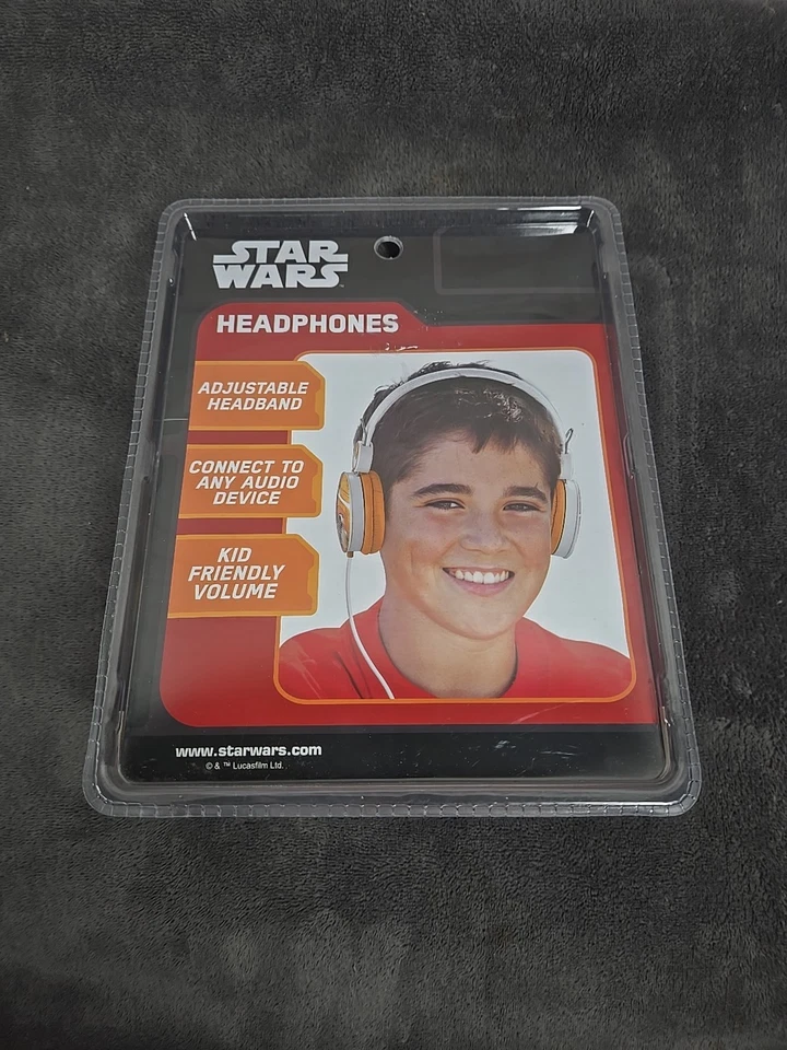 Auriculares Disney Star Wars para niños volumen C3PO R2D2 BB8 naranja y blanco  Foto 3 de 4