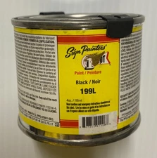 1 Shot 199L  Black Lettering Enamel One Shot Paint