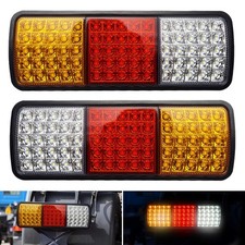 Auovo 75 Led Truck Tail Lights Dc12v Amber Red White Turn Signal