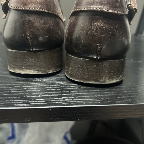 To Boot New York by Adam Derek Herren Braun Leder Knöchelriemen Reißverschluss Stiefel Größe 12 - Bild 17 von 19
