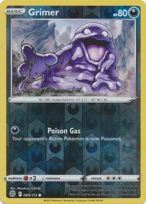 Grimer~084/172~REVERSE HOLO NM~Sword & Shield: Brilliant Stars~PKM