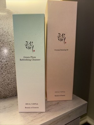 Beauty of Joseon Green Plum Refreshing Cleanser And Ginseng Cleansing Oil