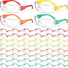 48 Packs Kids Safety Glasses Scratch Impact Resistant Safety Goggles Child Pr...