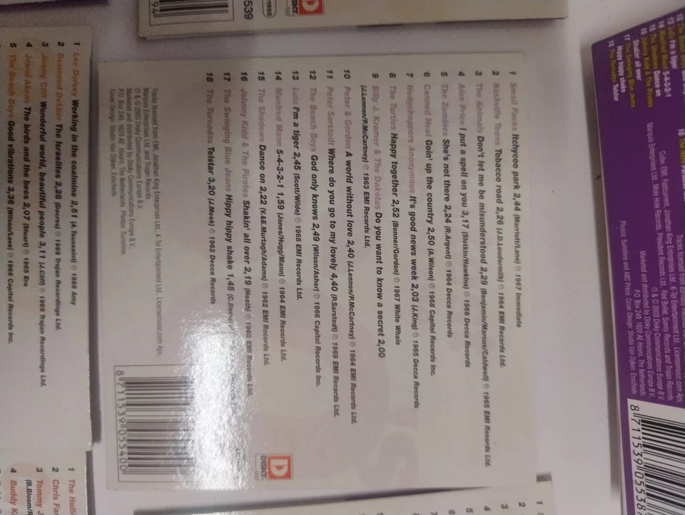 8 CD-Box  Greatest Hits of the 60's  Various Artists  Disky  Neuwertig - Bild 4 von 4