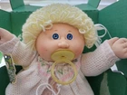Vintage Cabbage Patch Kids Doll Blonde Paci