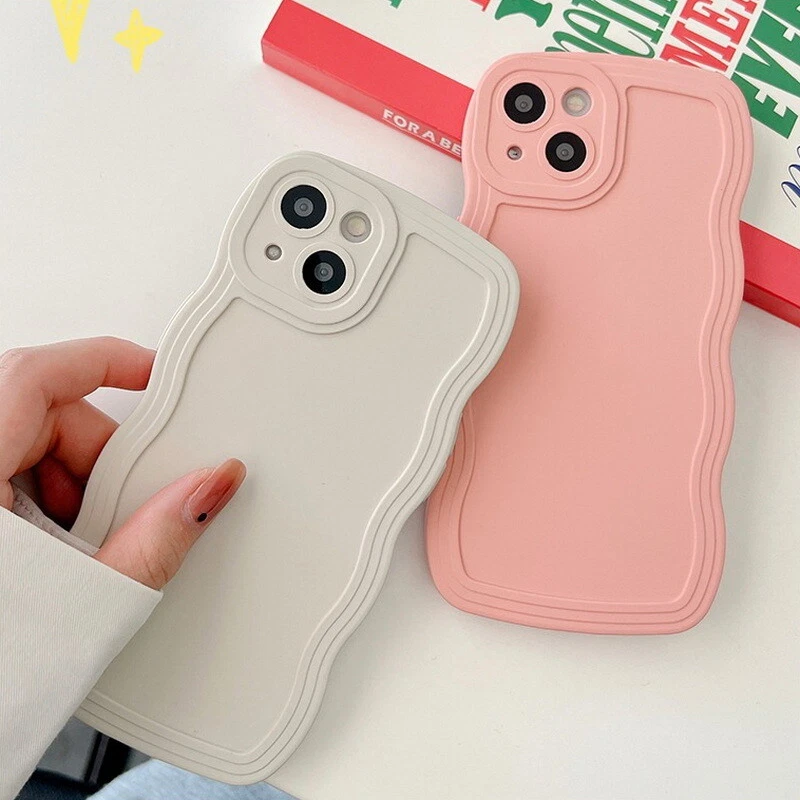 Curly Wave Frame ShockProof Soft Case For iPhone 16 15 14 Pro MAX 13 12 11 XR 8 - Image 4 of 4