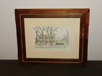 Vintage 12 1 2 X 10 1 2 19 Wedding Cake House Kennebunk Me L E Framed Print Ebay