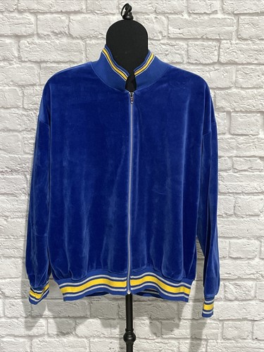 Vintage 80s Track Leisure Velour Jacket 