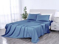 1000 Thread Count Egyptian Cotton Damask Stripe Sheet Set - SureFit Fitted Sheet