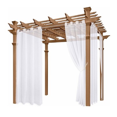 Voile Gardinen Transparent Outdoor Vorhang Pergola Aussenvorhang Wasserdicht DE