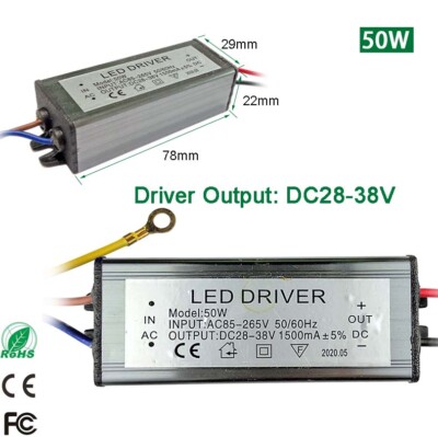 50W Power Supply Netzteil AC 220V bis DC 36V LED Treiber IP65 1500mA±5% Trafo