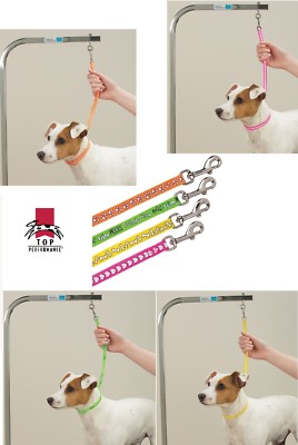 4 Designer PRINT Basic Loop DOG PET For Grooming Table Arm Bath RESTRAINT Noose