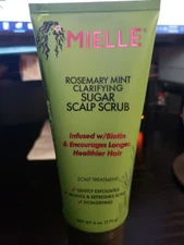Mielle Organics Rosemary Mint Pre-Shampoo Clarifying Sugar Hair Scalp Scrub 6 OZ