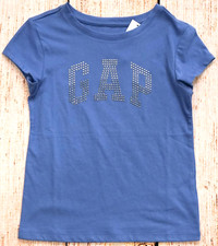 Girls Sz XS 4-5 Top Stud Logo NWT GAPKids Twinkle Blue - 504298 7ah11 