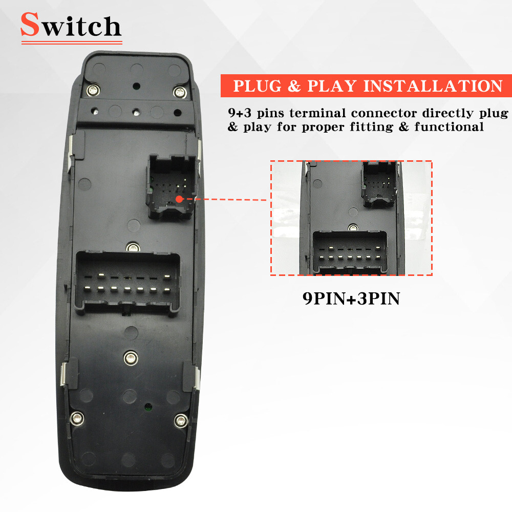 Front Driver Master Power Window Switch for 09-12 Dodge Ram 1500 2500 3500 4Door