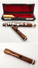 Piccolo C key white copper Spot goods Flute silver-plated keys Mahogany