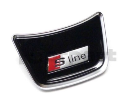 GENUINE New Steering wheel cover cap Audi S-line emblem A6 A7 A8 4H0419673AINZ