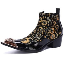 Neu Herren Leder Stiefeletten Motorrad Chukka Stiefel Herrenschuhe Kurzschaft