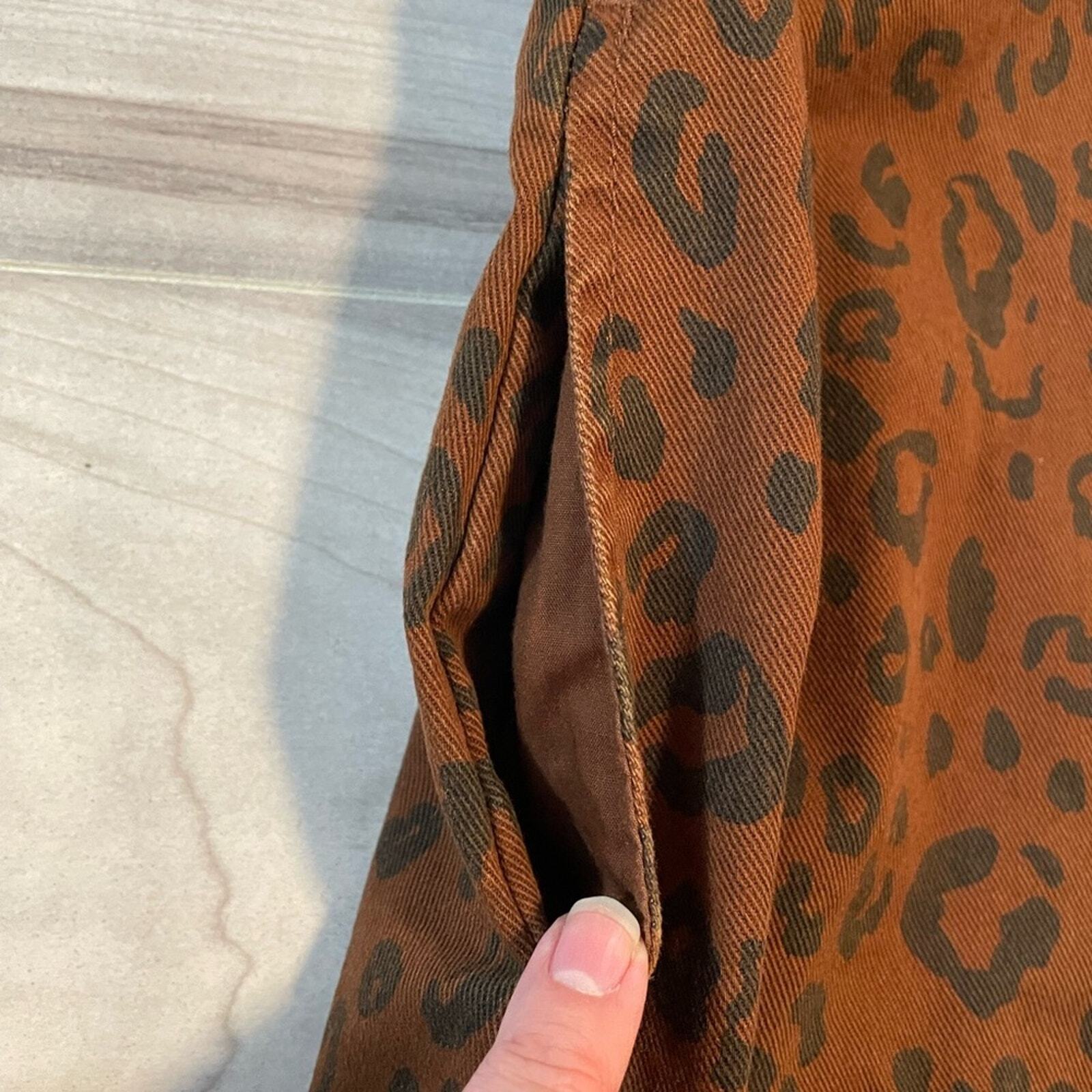 Universal Thread Brown & Black Leopard Print Dres… - image 8