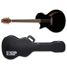 Esp Ltd Tl-6 Lh Black Thinline Left-handed Acoustic-electric Guitar + Hard Case