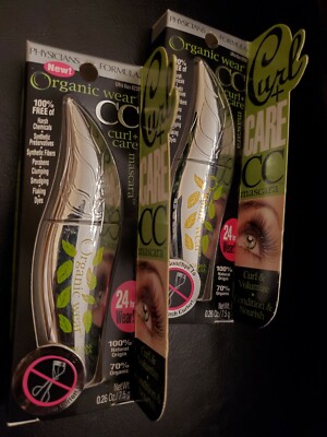 Physicians Formula Organic Wear Curl + Care Mascara Ultra Black 6250 2pk. NEW