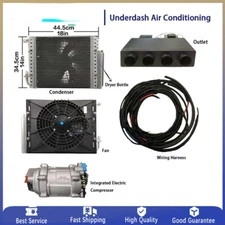 Universal Car Truck 12V Air Conditioner Cooling System Under Dash Compressor Kit