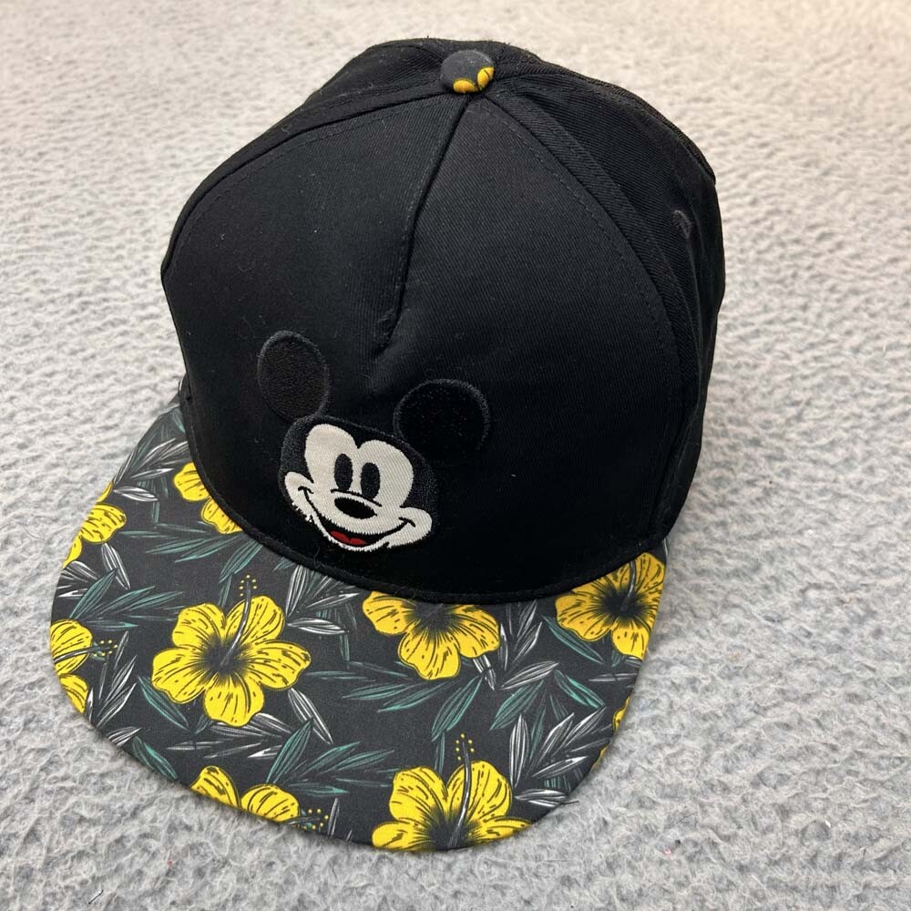 Mickey Mouse Daisy Print Baseball Cap Flat Bill Disney One Size Men