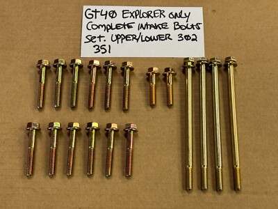 86-87-93 Ford Mustang GT40 COMPLETE Intake Manifold BOLTS SET EFI Explorer 5.0