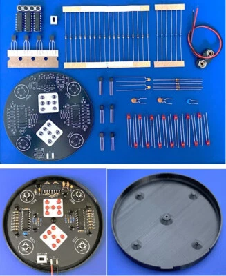 ENVEE THT Soldering Practice Circuit Board Kit with Base - Electronic Dice